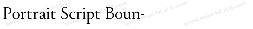 Portrait Script Boun字体转换